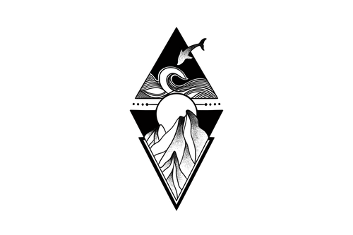 Tatuaje de montaña