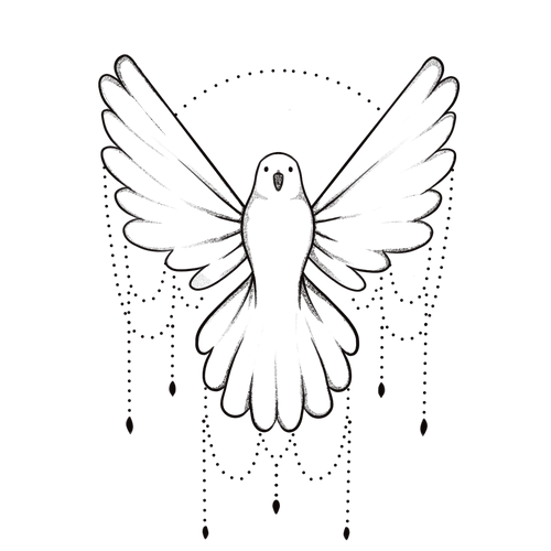 Tatuaje de una paloma