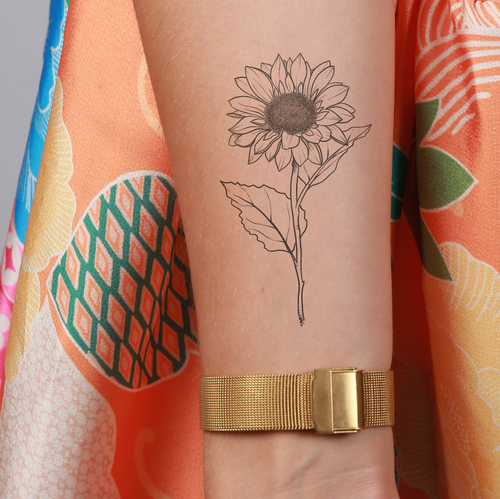 Tatuaje de un girasol