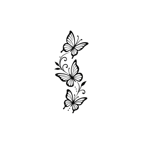 Trío de mariposas