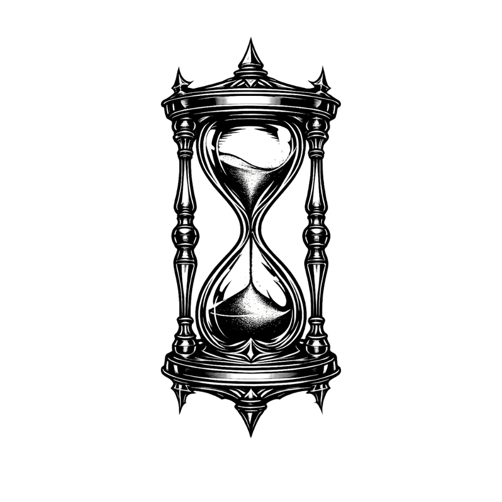 Reloj de arena gótico