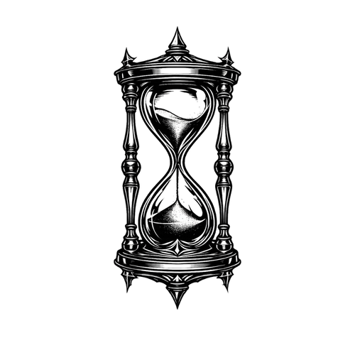 Reloj de arena gótico