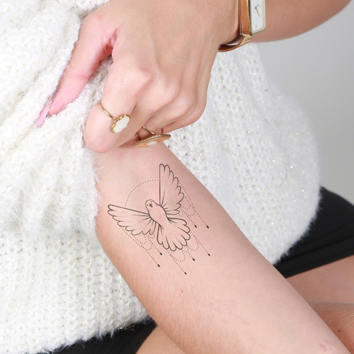 Tatuaje de una paloma