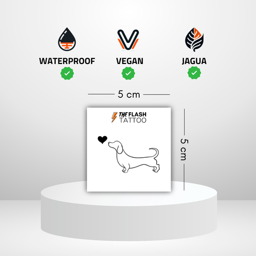 Tatouage temporaire teckel