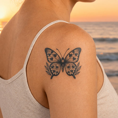 Corazón de mariposa