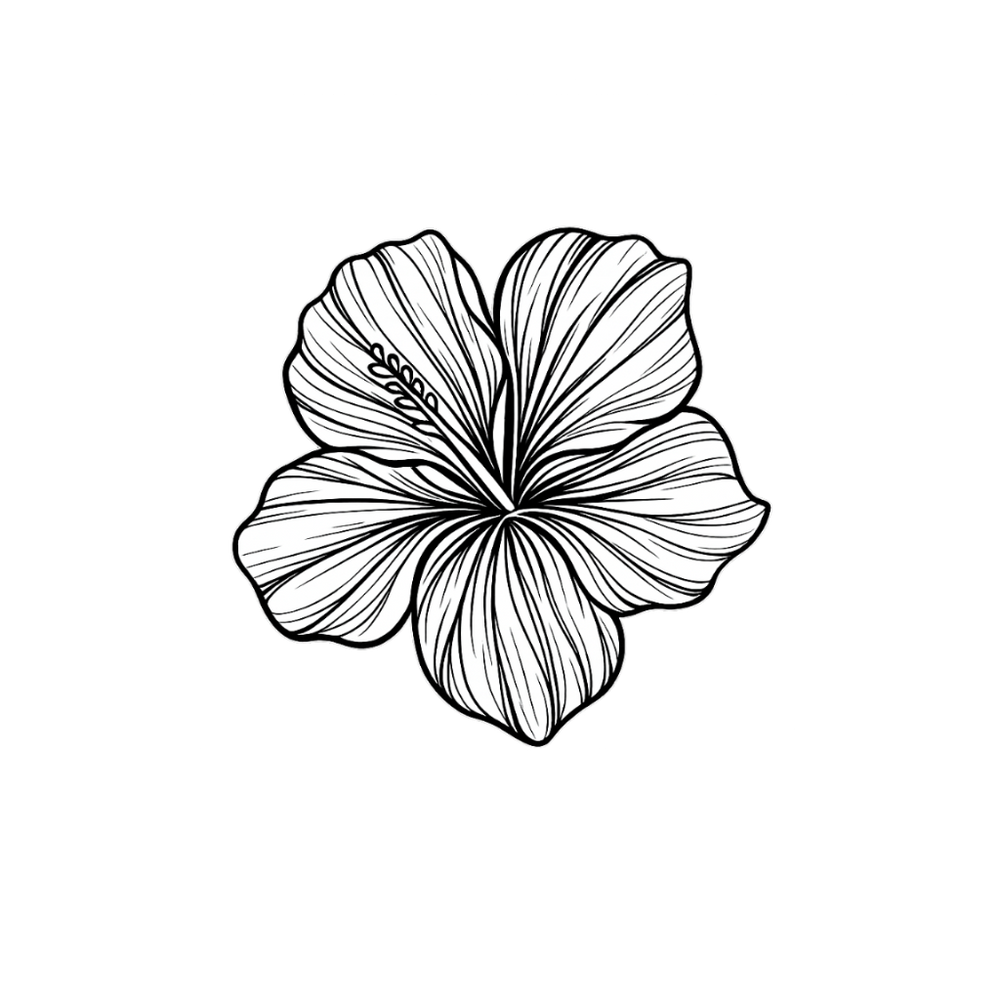 Tatuaje de hibisco