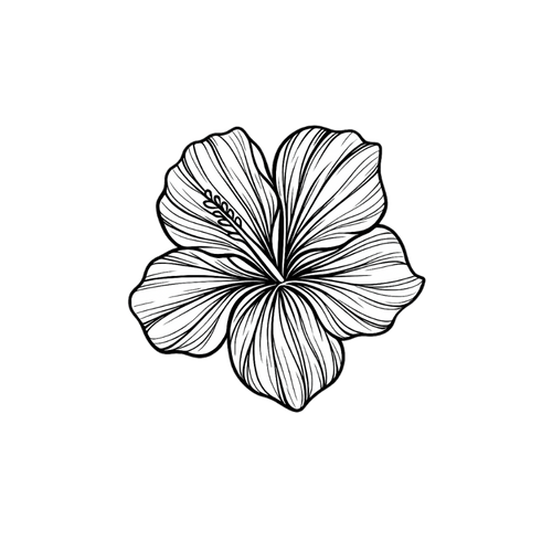 Tatuaje de hibisco