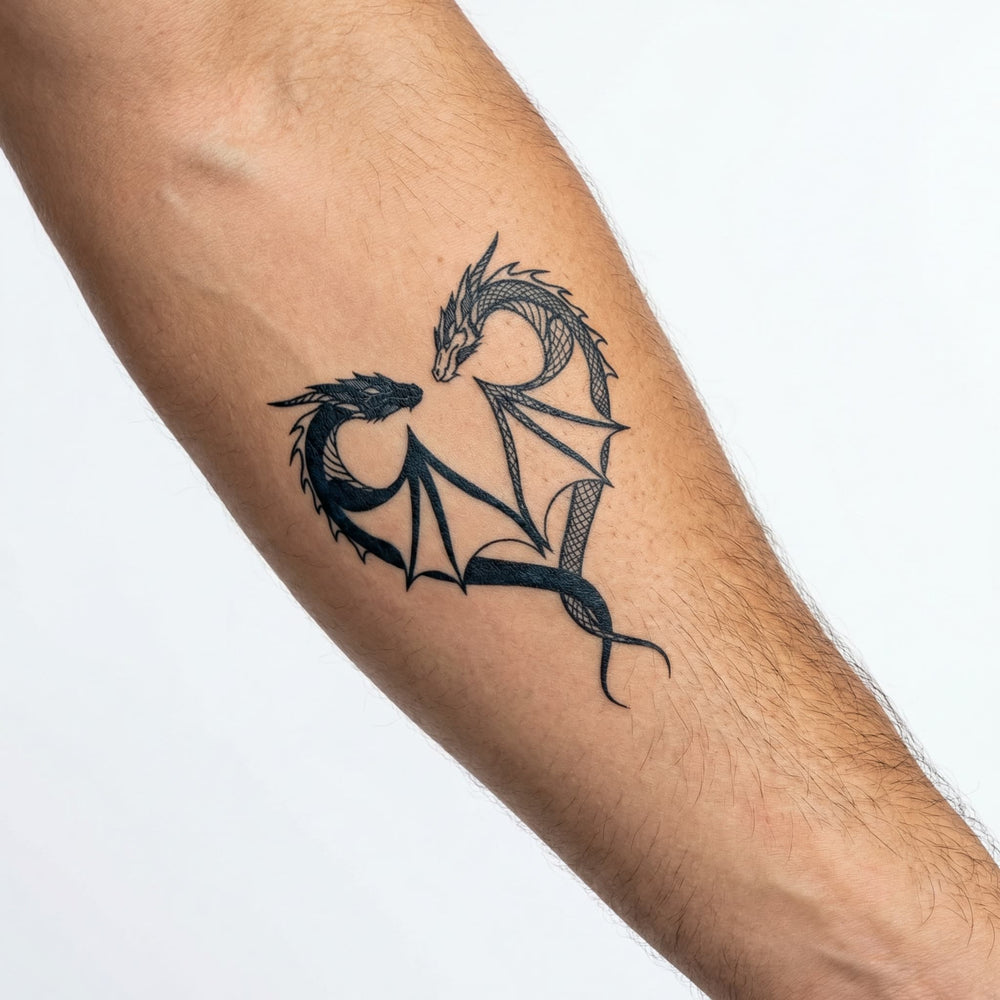 Tatouage homme dragon réaliste longue durée