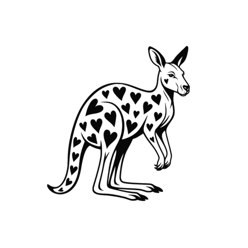 Tatuaje de canguro