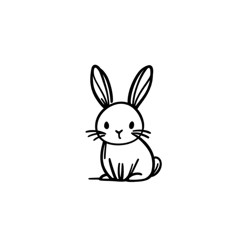 Conejo minimalista