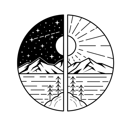 Montaña yin yang