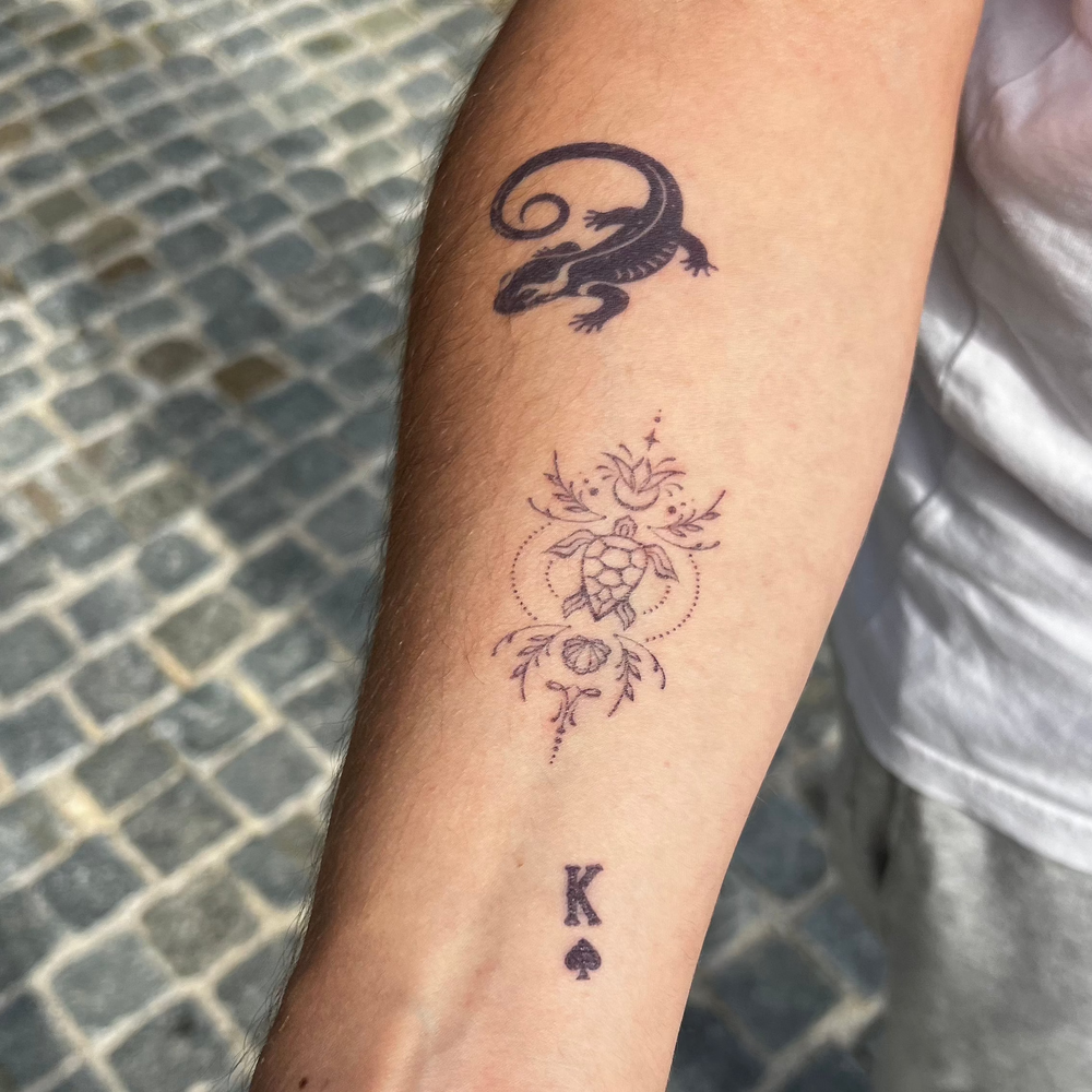 Tatuaje de salamandra