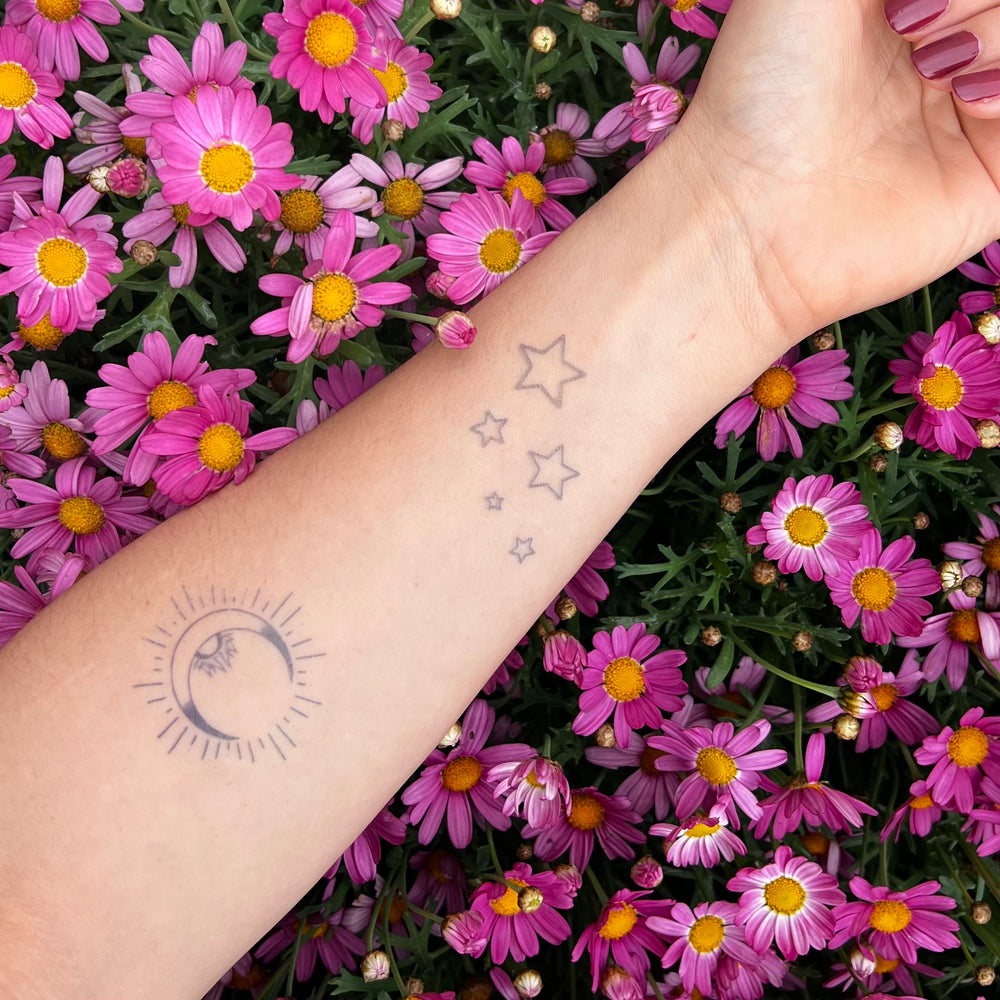 Tatuaje sol luna