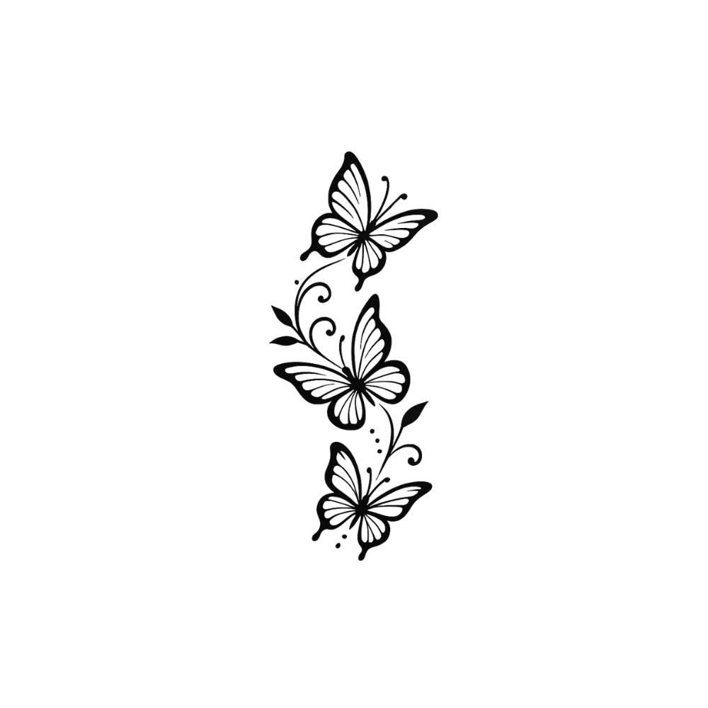 Trío de mariposas